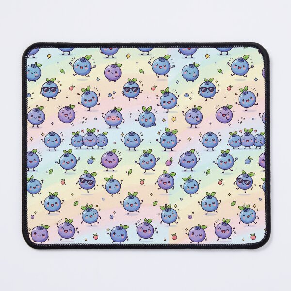 Item preview, Super Cute Kawaii Blueberries designed and sold by FunFitsFactory.