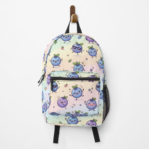 Item preview, Super Cute Kawaii Blueberries designed and sold by FunFitsFactory.