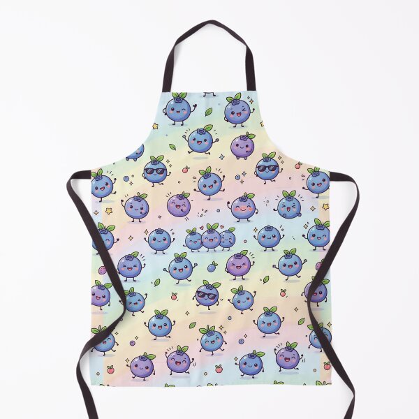 Item preview, Super Cute Kawaii Blueberries designed and sold by FunFitsFactory.