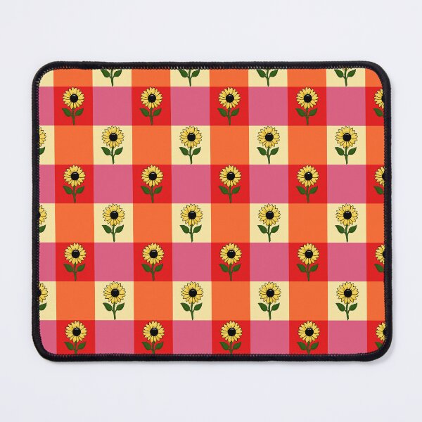 Item preview, Retro Sunflower Checkerboard Pattern designed and sold by ArtbyHanz16.