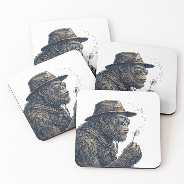 Artikelvorschau, Bigfoot Sasquatch bläst Löwenzahn entworfen und verkauft von Roy & Tiffany.