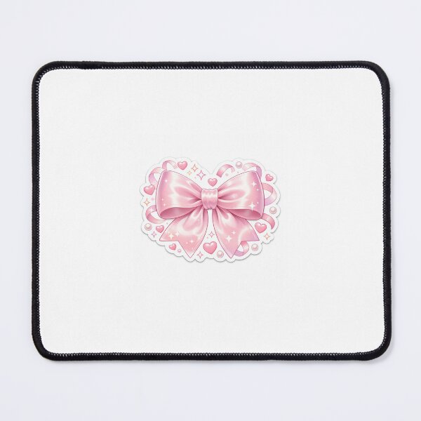 Item preview, Pink Bow Sticker Kawaii Soft Girl Aesthetic for Feminine Decor & Cute Accessories designed and sold by CutePrintCorner.