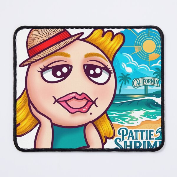 Item preview, Pattie Shrimp: Princess of the Shrimp Kingdom – California Dreamin' Vacation designed and sold by Surreal Characters & Cute Pups.