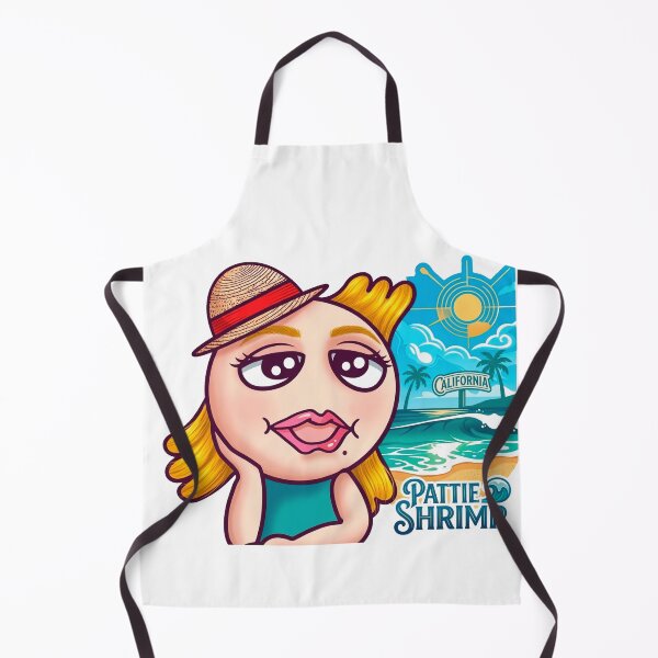 Item preview, Pattie Shrimp: Princess of the Shrimp Kingdom – California Dreamin' Vacation designed and sold by Surreal Characters & Cute Pups.