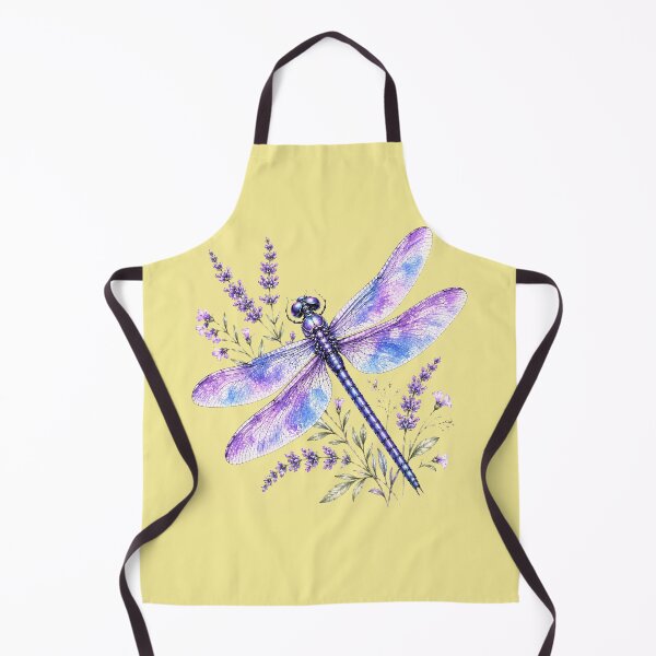 Item preview, Botanical Dragonfly, Lavender Floral Nature, Cottagecore Wildflower designed and sold by PastelWingg.