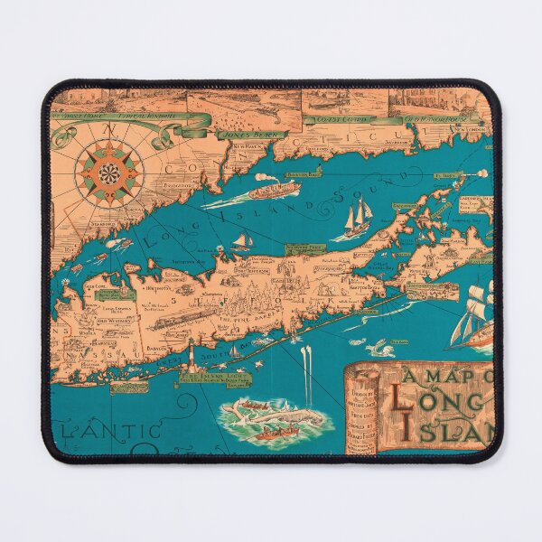 Item preview, MAP OF LONG ISLAND designed and sold by THE GOOD FIND.
