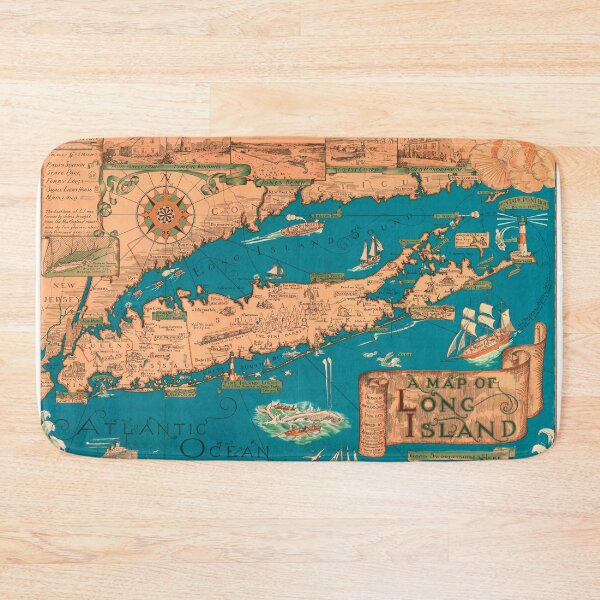 Item preview, MAP OF LONG ISLAND designed and sold by THE GOOD FIND.