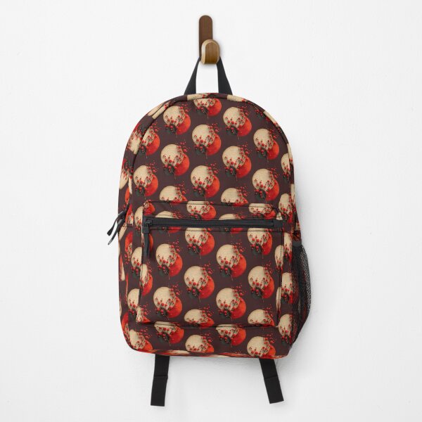 Item preview, Minimalist Red Berries on Abstract Circles designed and sold by colorful-white.