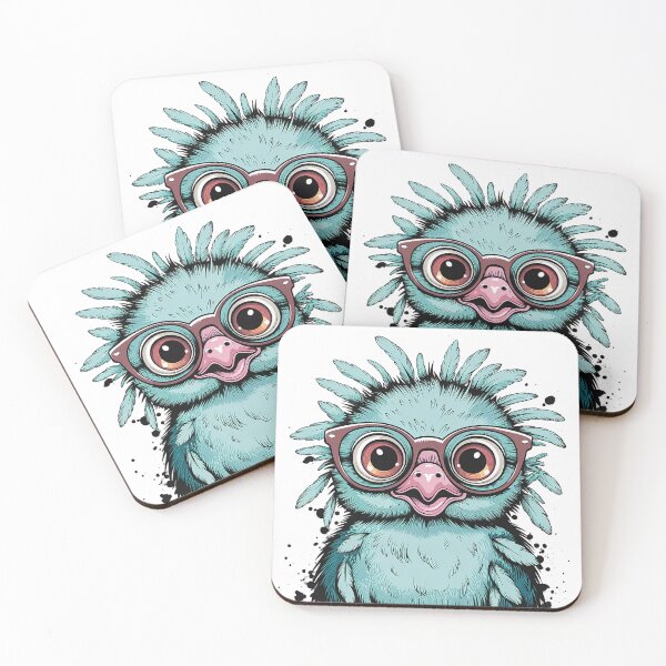 Item preview, Stay Curious Bird | Cute Nerdy Bird with Glasses Watercolor Illustration designed and sold by Cool-cat-art.