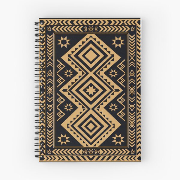 Item preview, Black Gold Tribal Geometric Kilim Design designed and sold by arteresting-art.