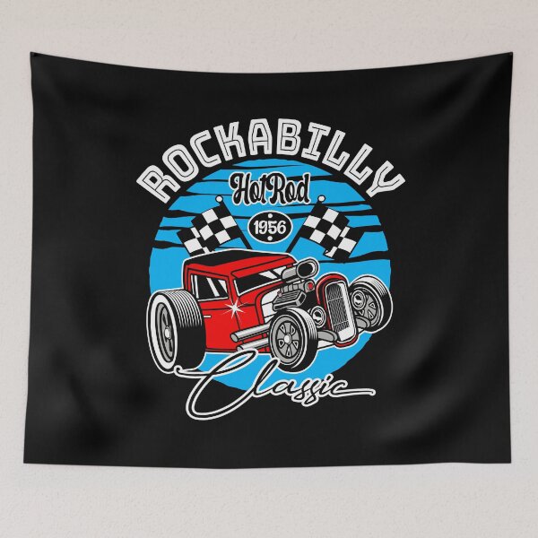 Item preview, Rockabilly Hot Rod 50s Sock Hop Party Retro Car Rock N Roll designed and sold by MemphisCenter.