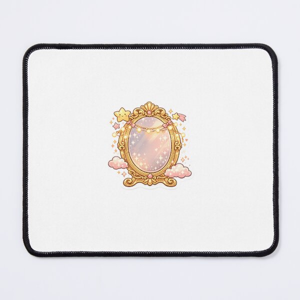 Item preview, Fairy Light Mirror Sticker Kawaii Soft Girl Aesthetic for Cozy Room Decor Lovers designed and sold by CutePrintCorner.