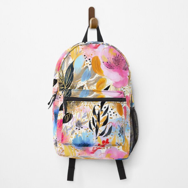Item preview, Abstract Floral Pattern In Blues, Yellow And Pinks designed and sold by DEC02.