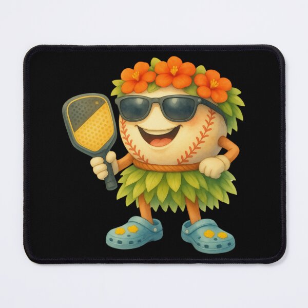 Item preview, Cute Pickleball Mascot | Tropical Cartoon Style | Pickleball Players & Beach Lovers | Funny Sports Graphic designed and sold by Teetreasure2.