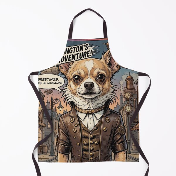 Item preview, Sir Fluffington Steampunk Chihuahua Dog Comic Art designed and sold by KabronX.