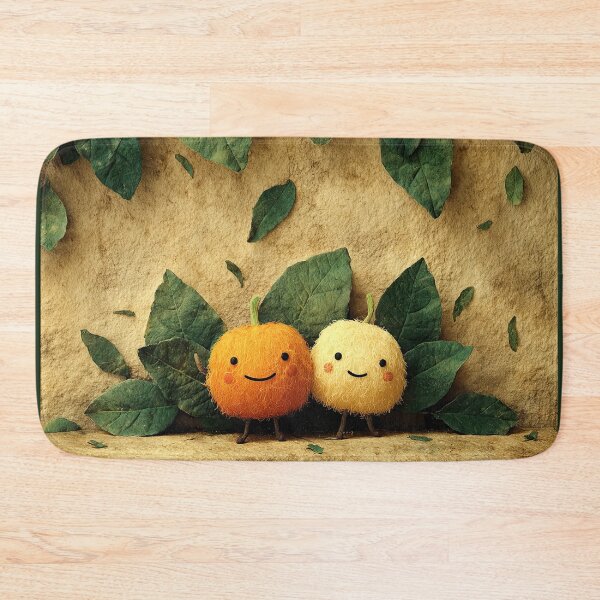 Item preview, Cute Little Oranges Under Green Leaves designed and sold by colorful-white.