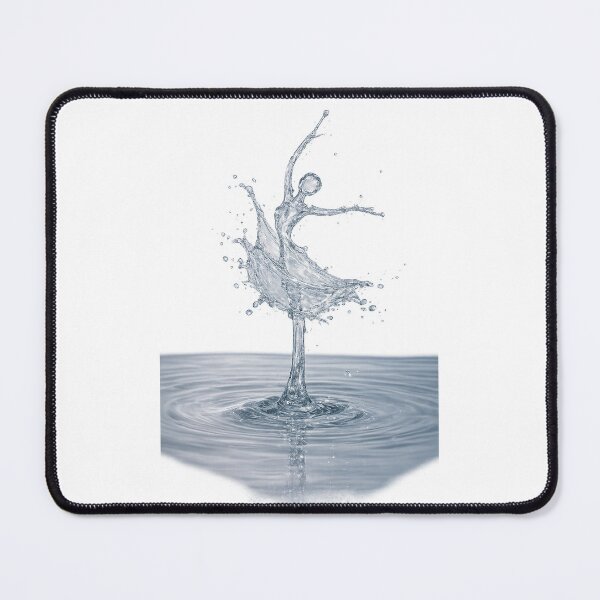 Item preview, Water Ballet Splash Dancer Wall Art Print, Liquid Motion Photography, Elegant Water Drop Sculpture, Modern Minimalist Decor designed and sold by Hookesmode.