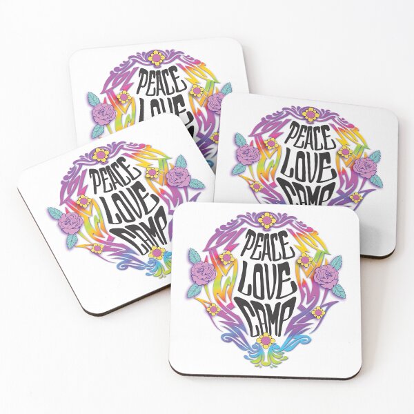 Item preview, PEACE LOVE CAMP PSYCHEDELIC RAINBOW designed and sold by KUSTOM CAMP CREATIVES.