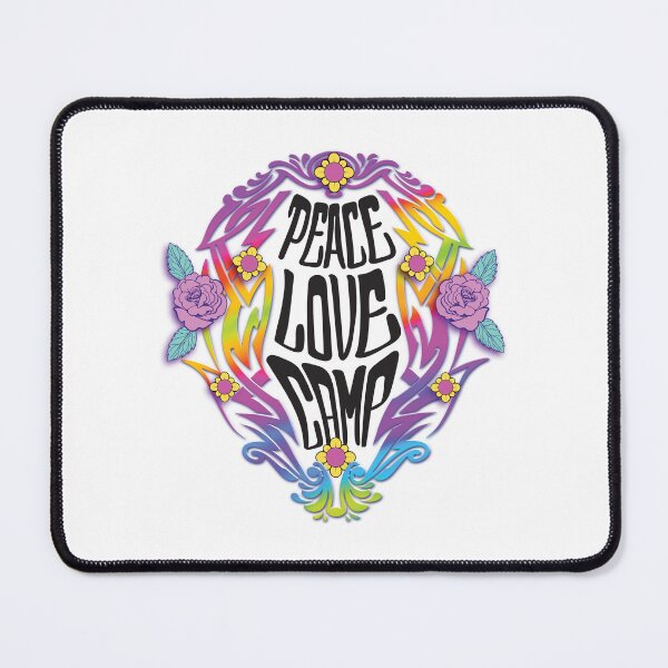 Item preview, PEACE LOVE CAMP PSYCHEDELIC RAINBOW designed and sold by KUSTOM CAMP CREATIVES.