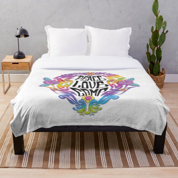 Item preview, PEACE LOVE CAMP PSYCHEDELIC RAINBOW designed and sold by KUSTOM CAMP CREATIVES.