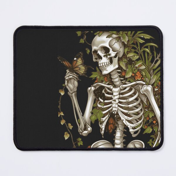 Item preview, Bones and Botany- Cottagegoth Skeleton Life After Death Nature and Bones Illustration designed and sold by L&L.
