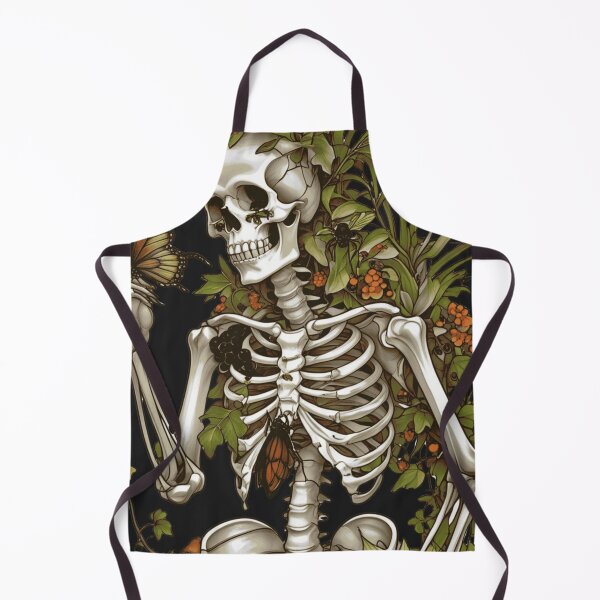 Item preview, Bones and Botany- Cottagegoth Skeleton Life After Death Nature and Bones Illustration designed and sold by L&L.
