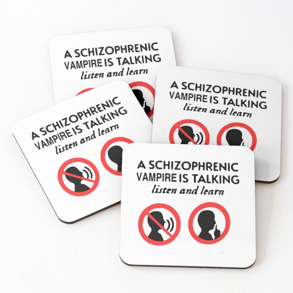 Item preview, a schizophrenic vampire is talking  designed and sold by geeksvintage.