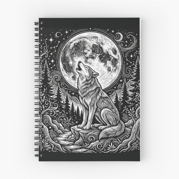 Item preview, Wolf & Moon designed and sold by Stickersdevelop.