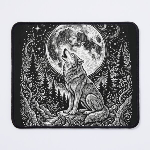 Item preview, Wolf & Moon designed and sold by Stickersdevelop.