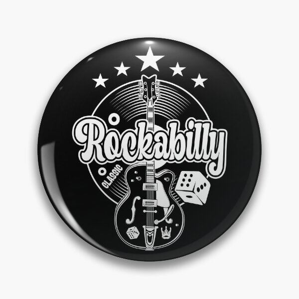 Item preview, Rockabilly Bikers Rockers Retro Vintage Rock and Roll Guitar designed and sold by MemphisCenter.