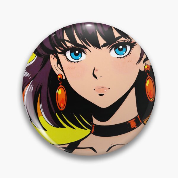 Item preview, Retro Anime Girl - Fire & Smoke Portrait designed and sold by KissedAura.