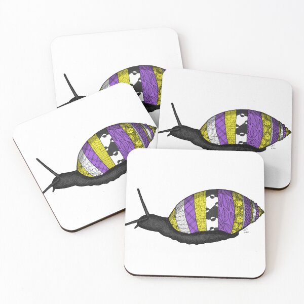 Item preview, Snail Mail Nonbinary Pride  designed and sold by Chaos and Chlorophyll.
