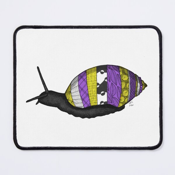 Item preview, Snail Mail Nonbinary Pride  designed and sold by Chaos and Chlorophyll.