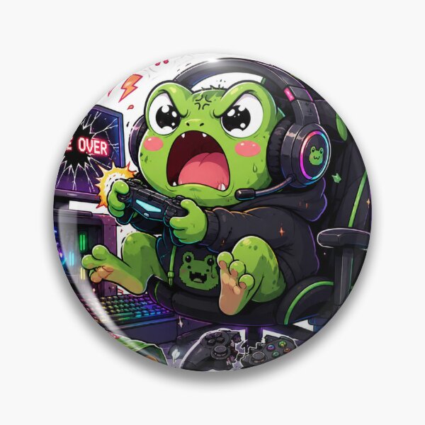 Item preview, Frog Gamer Rage Quitsticker designed and sold by KhVictory98.