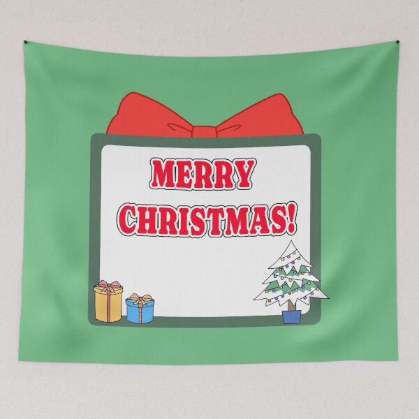 Item preview, Retro Merry Christmas Gift Box Frame Illustration designed and sold by ubborn.