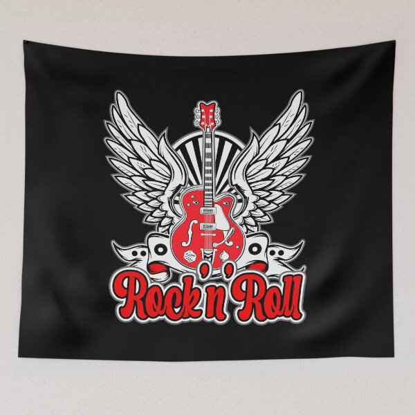 Item preview, Rockabilly Bikers Retro Rockers Vintage Rock and Roll Guitar designed and sold by MemphisCenter.