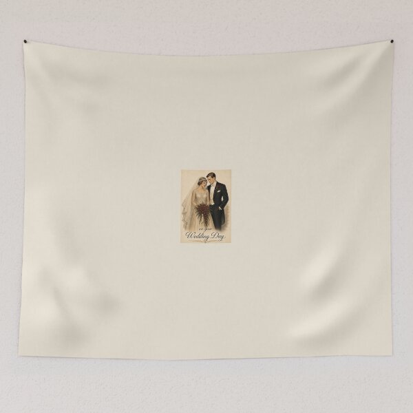 Item preview, On Your Wedding Day – 1920s Art Deco Wedding Card designed and sold by Novel Works Studio.