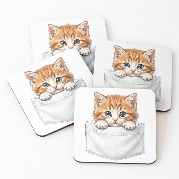 Item preview, Cute Kitten in Pocket designed and sold by susiecc.