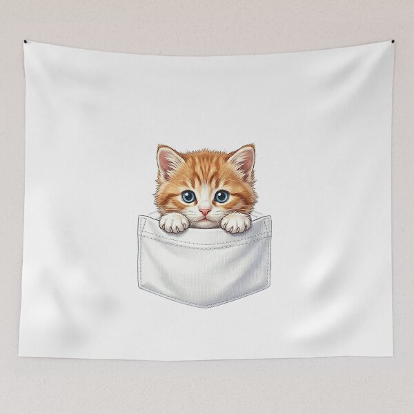 Item preview, Cute Kitten in Pocket designed and sold by susiecc.