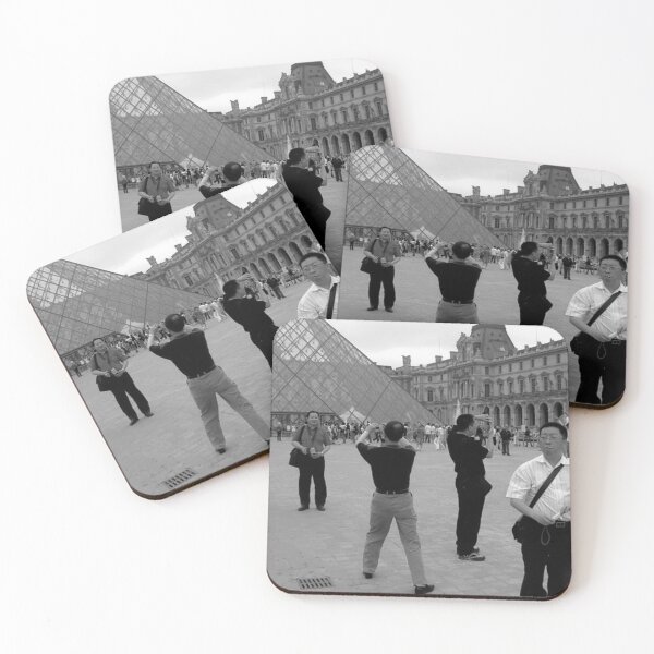 Item preview, Tourist At The Louvre Pyramid - | Michael Welch 'Floridian in Paris' designed and sold by mwdrum.