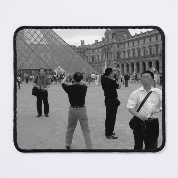 Item preview, Tourist At The Louvre Pyramid - | Michael Welch 'Floridian in Paris' designed and sold by mwdrum.