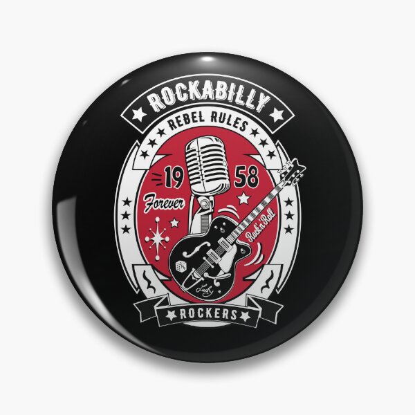 Item preview, Classic Rock 50s Rockabilly Music 1958 Rock and Roll Vintage Rocker 60s 70s Guitar designed and sold by MemphisCenter.