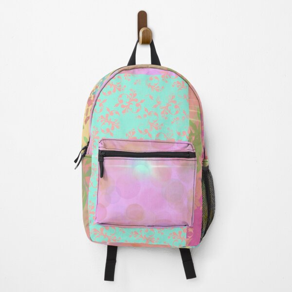 Item preview, Abstract colorful pastel background collage with four different patterns and lens flare. designed and sold by AjjimaJKM.