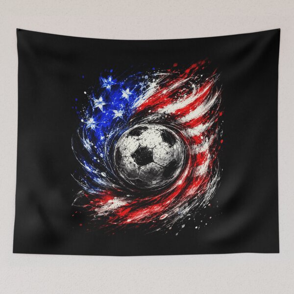 Item preview, Patriotic Soccer 4th of July Men USA American Flag Boys designed and sold by elongatedjazz.