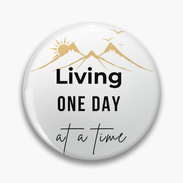 Item preview, Living One Day At A Time Minimalist Typography designed and sold by Satech Creative Hands.