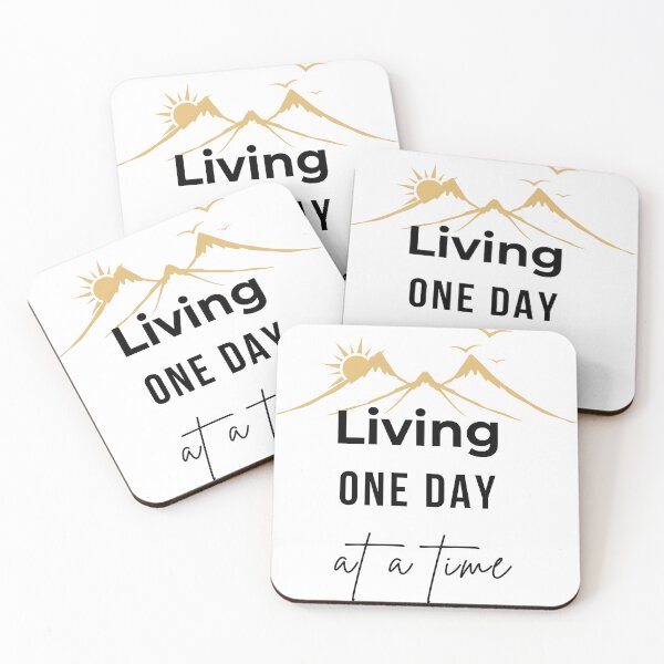Item preview, Living One Day At A Time Minimalist Typography designed and sold by Satech Creative Hands.