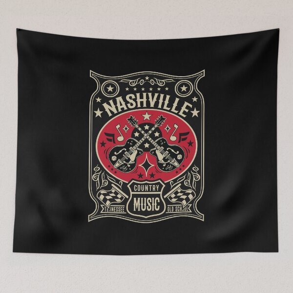 Item preview, Country Music Lover Vintage Nashville Retro Tennessee Rockabilly Guitars designed and sold by MemphisCenter.
