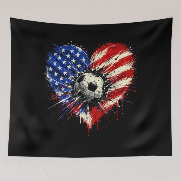 Item preview, Patriotic Soccer 4th of July Men USA American Flag Boys designed and sold by elongatedjazz.