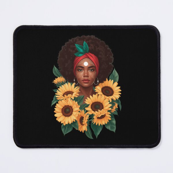 Item preview, Juneteenth African American Black History Queen Sunflower designed and sold by sailorjessiArt.