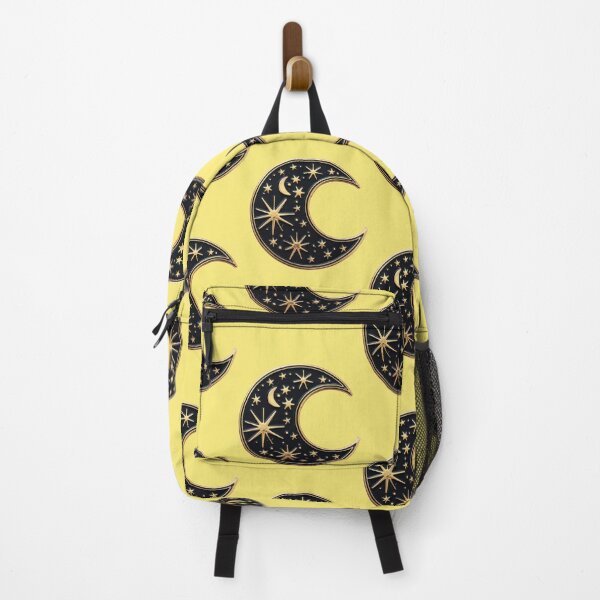 Item preview, Golden crescent moon with starry sky in vintage style designed and sold by Mauswohn.